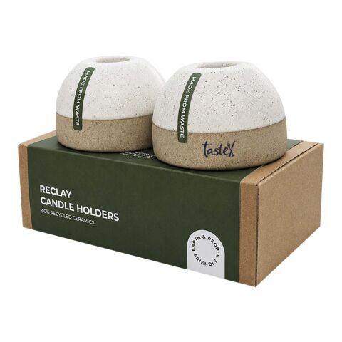Lot de bougeoirs « ReClay » d'Originalhome