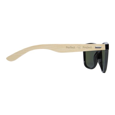 Lunettes de soleil polarisées miroir Taiyō en rPET/bambou dans coffret cadeau Standard | Bois | sans marquage | non disponible | non disponible