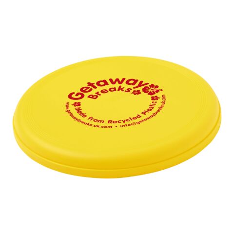 Frisbee en plastique recyclé Orbit Jaune | sans marquage | non disponible | non disponible