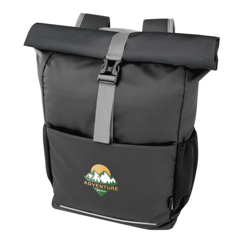 Sacoche de vélo Aqua de 20 L avec dessus enroulable 15&quot; recyclée certifiée GRS résistante à l&#039;eau Standard | Noir brillant | sans marquage | non disponible | non disponible | non disponible