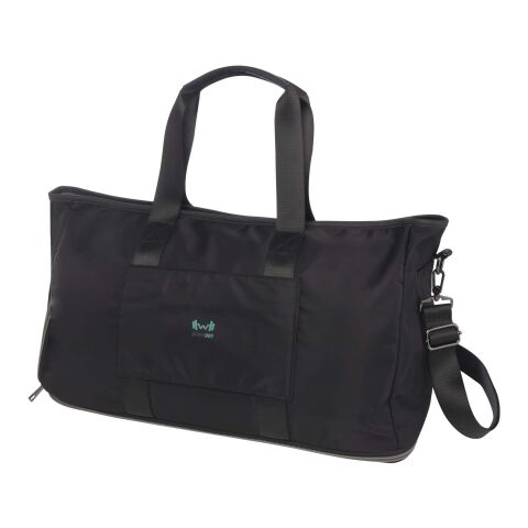 Sac de voyage Rhine extensible recyclé GRS de 35L noir | sans marquage | non disponible | non disponible