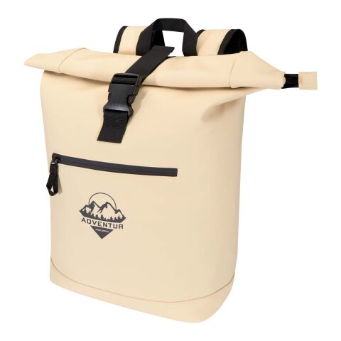 Sac à dos enroulable Resi Plus de 18 L et 15&quot; en matériaux recyclés certifiés GRS Standard | Oatmeal | sans marquage | non disponible | non disponible | non disponible