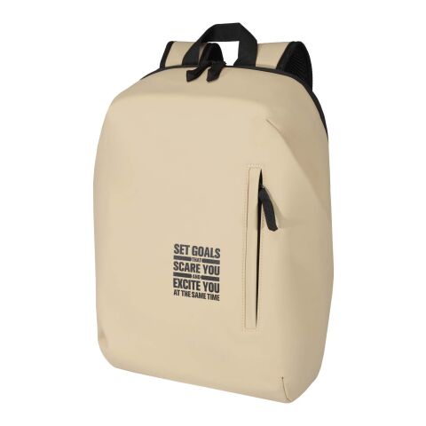 Sac à dos antivol Resi Plus de 18&nbsp;L et 15" en matériaux recyclés certifiés GRS Standard | Oatmeal | sans marquage | non disponible | non disponible