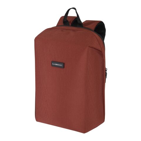Sac à dos antivol pour ordinateur portable 15" Luma de 10&nbsp;L en matériaux recyclés GRS Standard | Brick | sans marquage | non disponible | non disponible