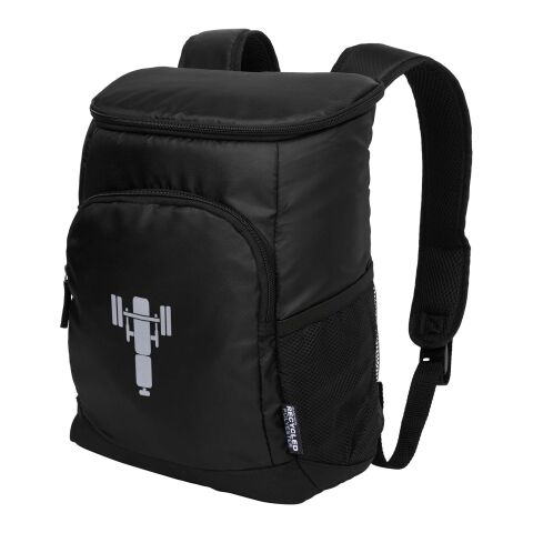 Sac à dos Chillpack réfrigérant recyclées GRS pour 18&nbsp;canettes 16L Standard | Noir | sans marquage | non disponible | non disponible | non disponible