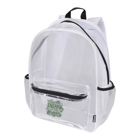 Sac à dos en matériaux recyclés certifiés GRS Mesh de 18&nbsp;L Standard | Blanc | sans marquage | non disponible | non disponible