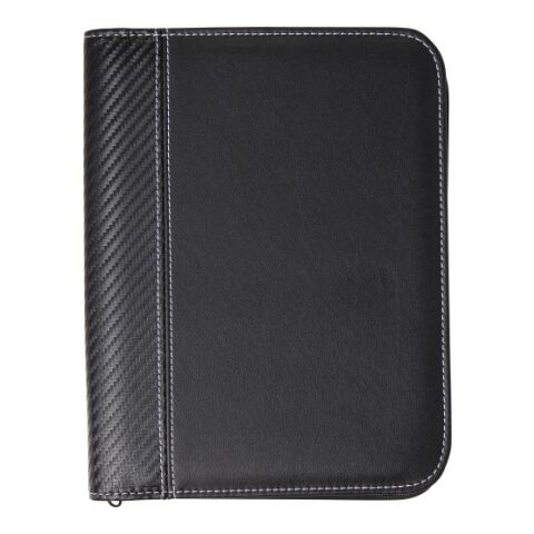 Conférencier A5 zippé en PU livré avec bloc-notes