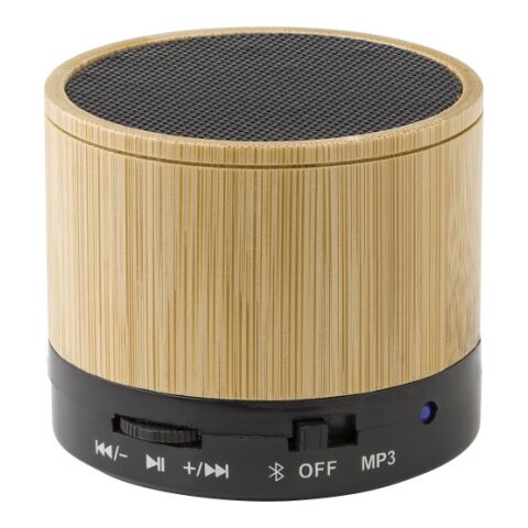 Enceinte sans fil en bambou