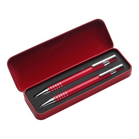 Set stylo bille et porte-mine Rouge | sans marquage | non disponible | non disponible