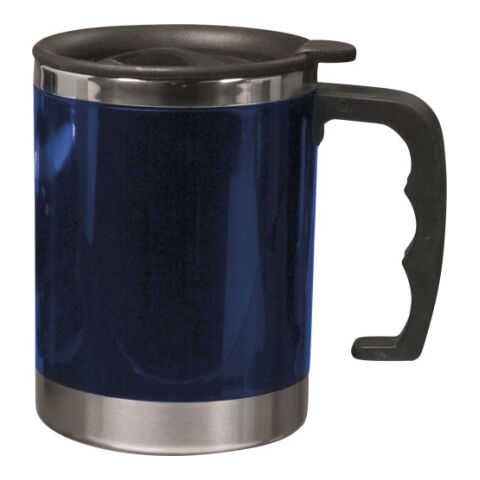 Mug isotherme en acier bleu | sans marquage | non disponible | non disponible