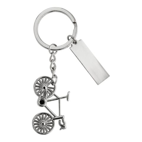 Porte-clés &#039;bicyclette&#039; en métal argent | sans marquage | non disponible | non disponible