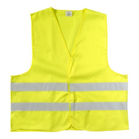 Gilet de sécurité en polyester pour adulte jaune | sans marquage | non disponible | non disponible
