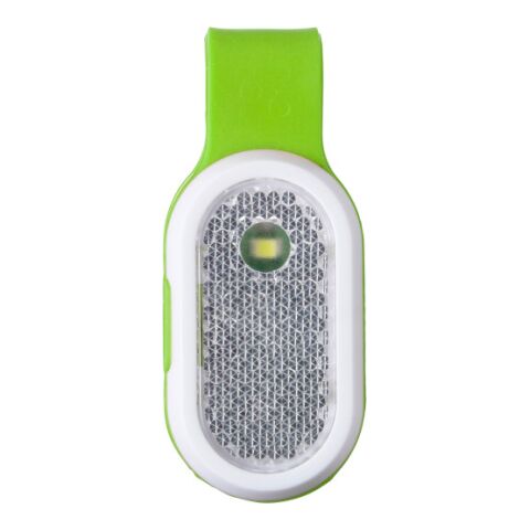 Réflecteur en plastique avec LEDS blanche et rouge. vert lime | sans marquage | non disponible | non disponible