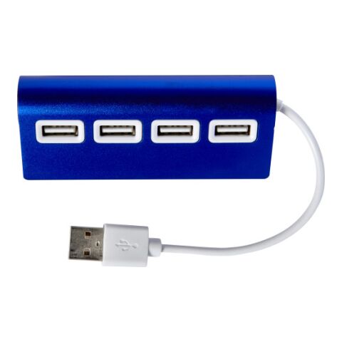 Hub en aluminium équipé de 4 ports USB Bleu | sans marquage | non disponible | non disponible