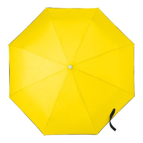 Parapluie pliable en polyester 190 T pongee jaune | sans marquage | non disponible | non disponible