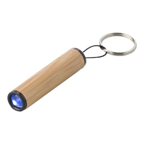 Mini torche en bambou avec porte-clés Ilse marron | sans marquage | non disponible | non disponible