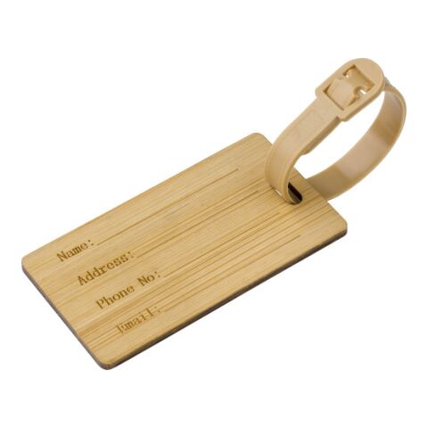Porte-étiquette de valise en bambou Shawn