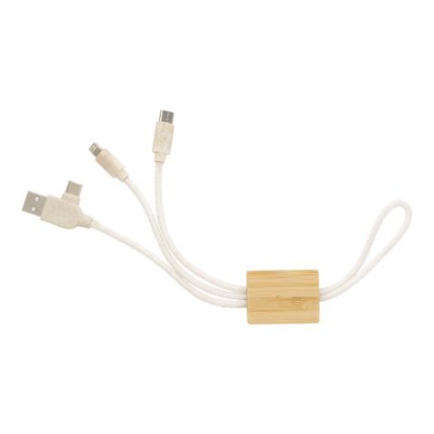 Câble de charge en bambou Keegan Brun | sans marquage | non disponible | non disponible