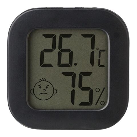 Hygromètre et thermomètre en ABS Kinsley Noir | sans marquage | non disponible | non disponible