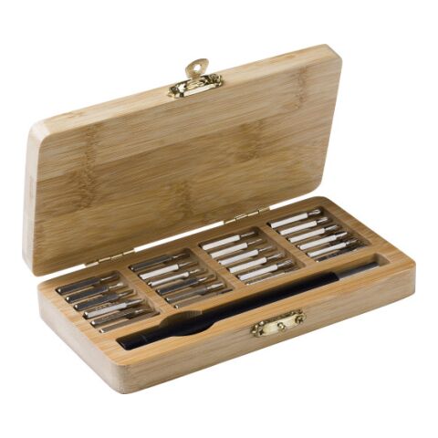 Boîte à outils dans un étui en bambou Willow
