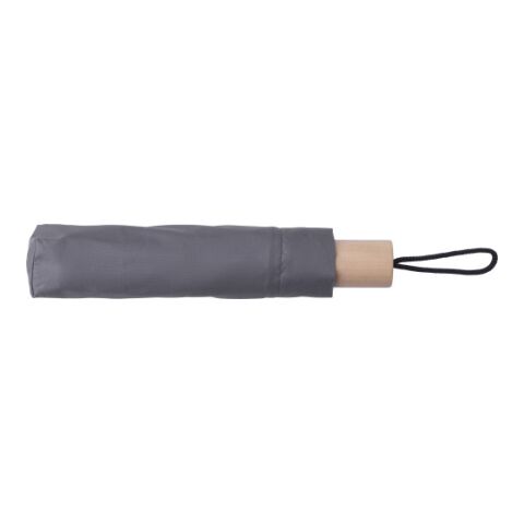 Parapluie pliable en polyester Brooklyn gris | sans marquage | non disponible | non disponible