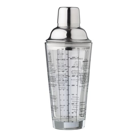Shaker gradué en verre et en inox Adela