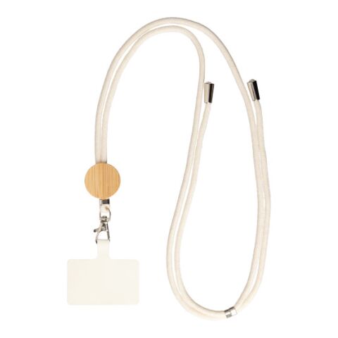 Porte-téléphone lanyard en coton Lucia