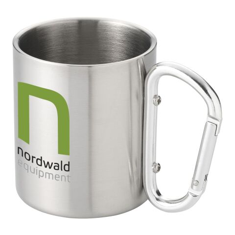 Mug isotherme avec mousqueton Alpes Standard | Argent | sans marquage | non disponible | non disponible