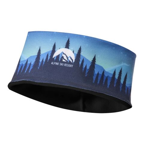 Bandeau Emma en RPET avec impression par sublimation et polaire Noir | non disponible | Sublimation | all over | 480 mm x 80 mm