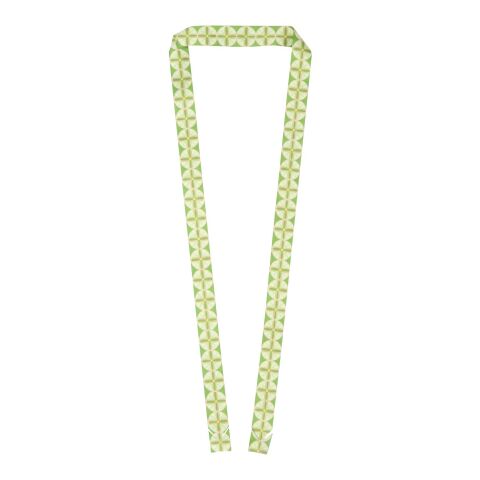 Lanyard Kord en RPET avec badge en papier blanc | 20mm