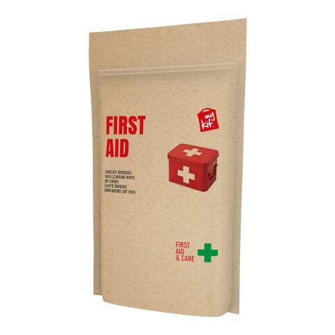 MyKit Premiers Secours Marron kraft | non disponible | Impression Numérique | recto | 100 mm x 120 mm