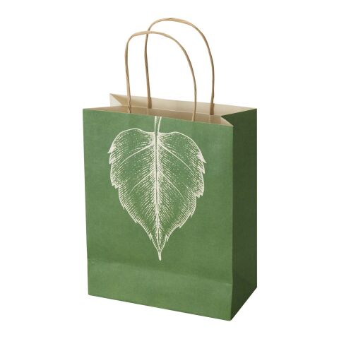 Sac en papier recyclé de type agricole, 150 g/m², avec anses torsadées - 18 x 9 x 23 cm Ivoire
