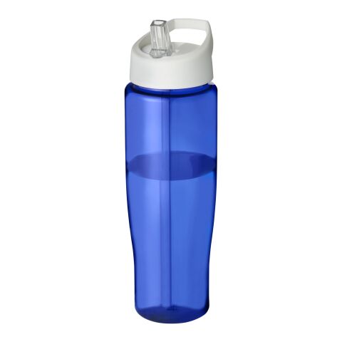 Bouteille de sport avec couvercle à bec verseur H2O Tempo® - 700 ml Bleu-Blanc | sans marquage | non disponible | non disponible