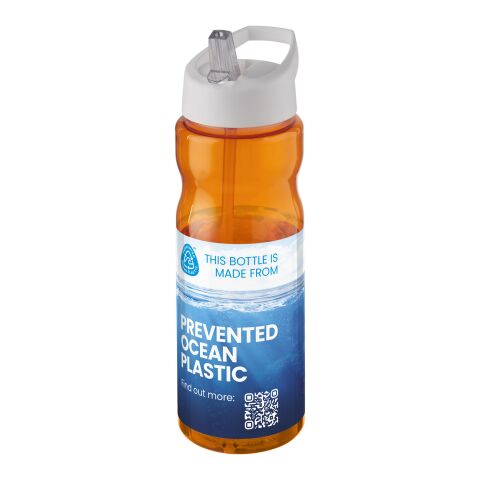 Bouteille H2O Eco de sport avec paille - 650 ml