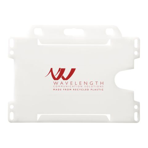 Porte-cartes Vega en plastique recyclé Givré | sans marquage | non disponible | non disponible