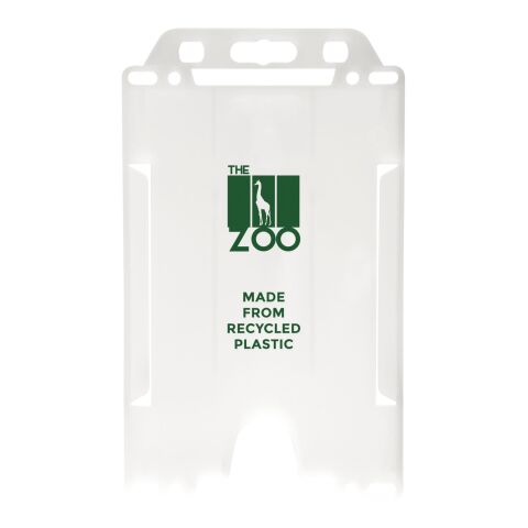 Porte-cartes Pierre en plastique recyclé Blanc givré | sans marquage | non disponible | non disponible