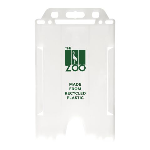 Porte-cartes Pierre en plastique recyclé Blanc givré | sans marquage | non disponible | non disponible