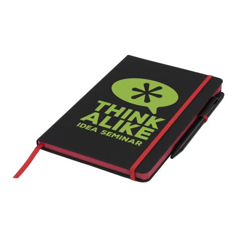 Carnet de notes à bord Noir Standard | Noir-Rouge | sans marquage | non disponible | non disponible