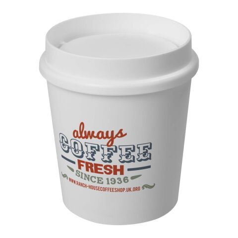 Gobelet Americano® Switch de 200 ml avec couvercle 360° Blanc | Sérigraphie 1 couleur | autour | 212 mm x 40 mm