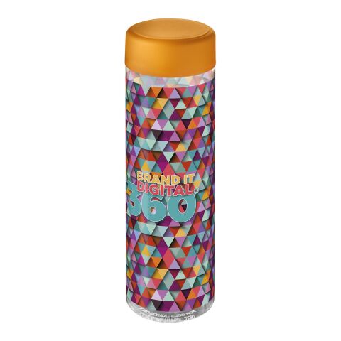 Bouteille H2O Vibe colorée transparente avec couvercle vissé - 850 ml Translucide-Orange | sans marquage | non disponible | non disponible