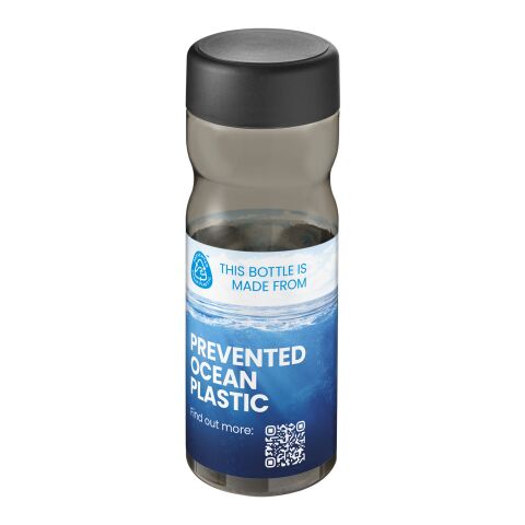 Bouteille H2O Eco Base colorée transparente avec couvercle vissé - 650 ml Charbon-Noir | sans marquage | non disponible | non disponible