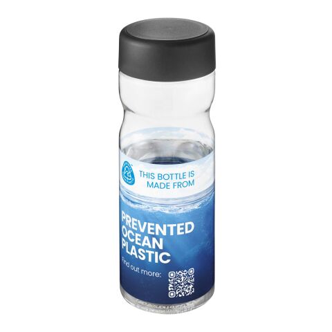 Bouteille H2O Eco Base colorée transparente avec couvercle vissé - 650 ml