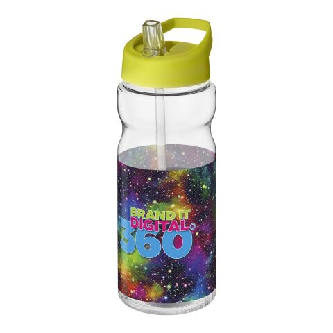 Gourde de sport H2O Active® Base Tritan™ de 650 ml avec couvercle à bec verseur Blanc-Citron vert | sans marquage | non disponible | non disponible