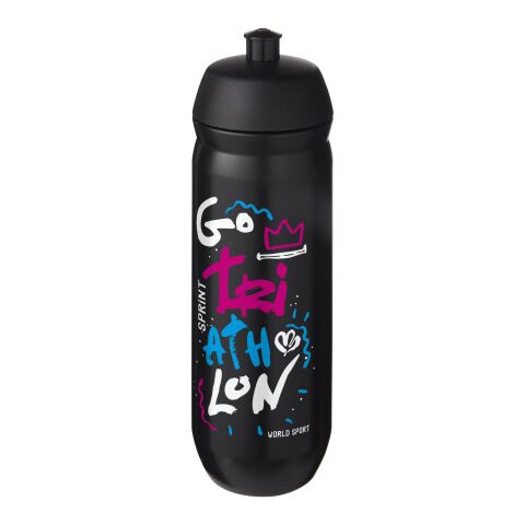 Bouteille HydroFlex™ de sport en plastique - 750 ml Noir-Noir | sans marquage | non disponible | non disponible