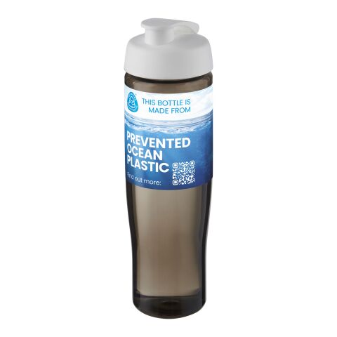 Bouteille de sport H2O Active® Eco Tempo de 700 ml avec couvercle à bec verseur Blanc-gris anthracite | sans marquage | non disponible | non disponible