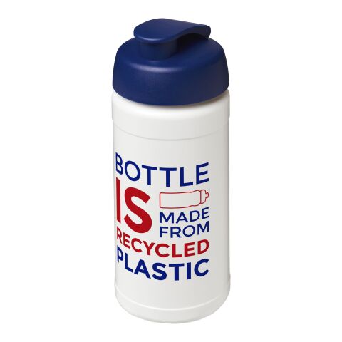 Bouteille de sport Baseline de 500 ml recyclée avec couvercle rabattable