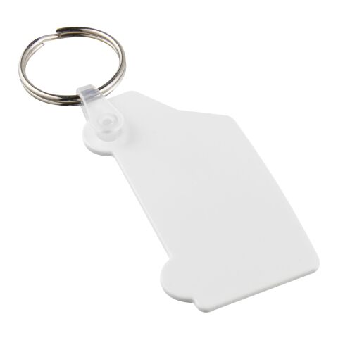 Porte-clés recyclé Tait en forme de minibus Blanc | sans marquage | non disponible | non disponible