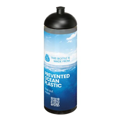 Bouteille de sport H2O Active® Eco Vibe de 850 ml avec couvercle dôme gris anthracite-Noir bronze | sans marquage | non disponible | non disponible