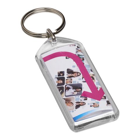 Porte-clefs plastique Stein réouvrable Blanc | sans marquage | non disponible | non disponible