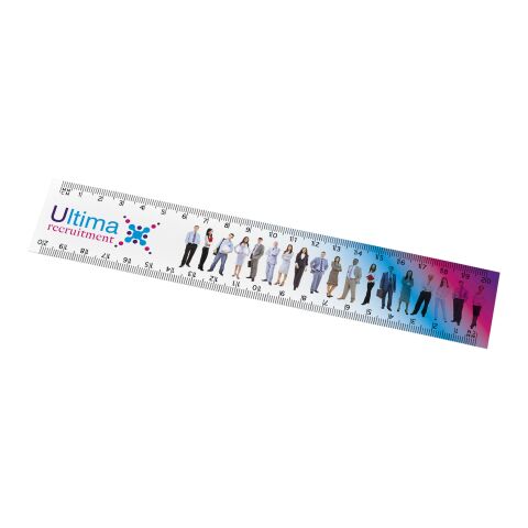 Règle flexible Arc 20 cm Blanc | Lithographie 1 couleur | A l&#039;arrière | 210 mm x 40 mm